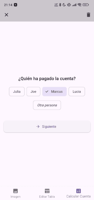 Elegir Pagador